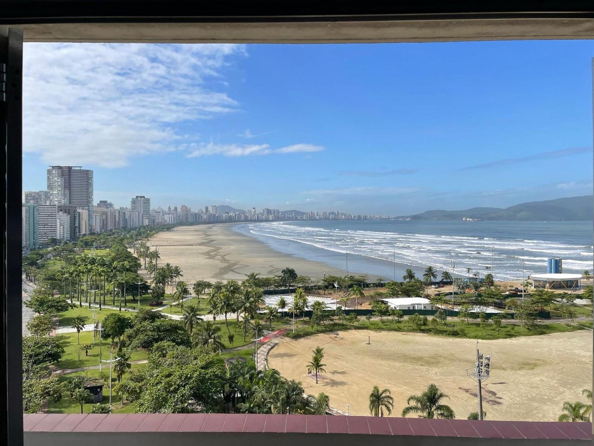 Apartamento Pe Na Areia Melhor Vista Mar De Santos מראה חיצוני תמונה