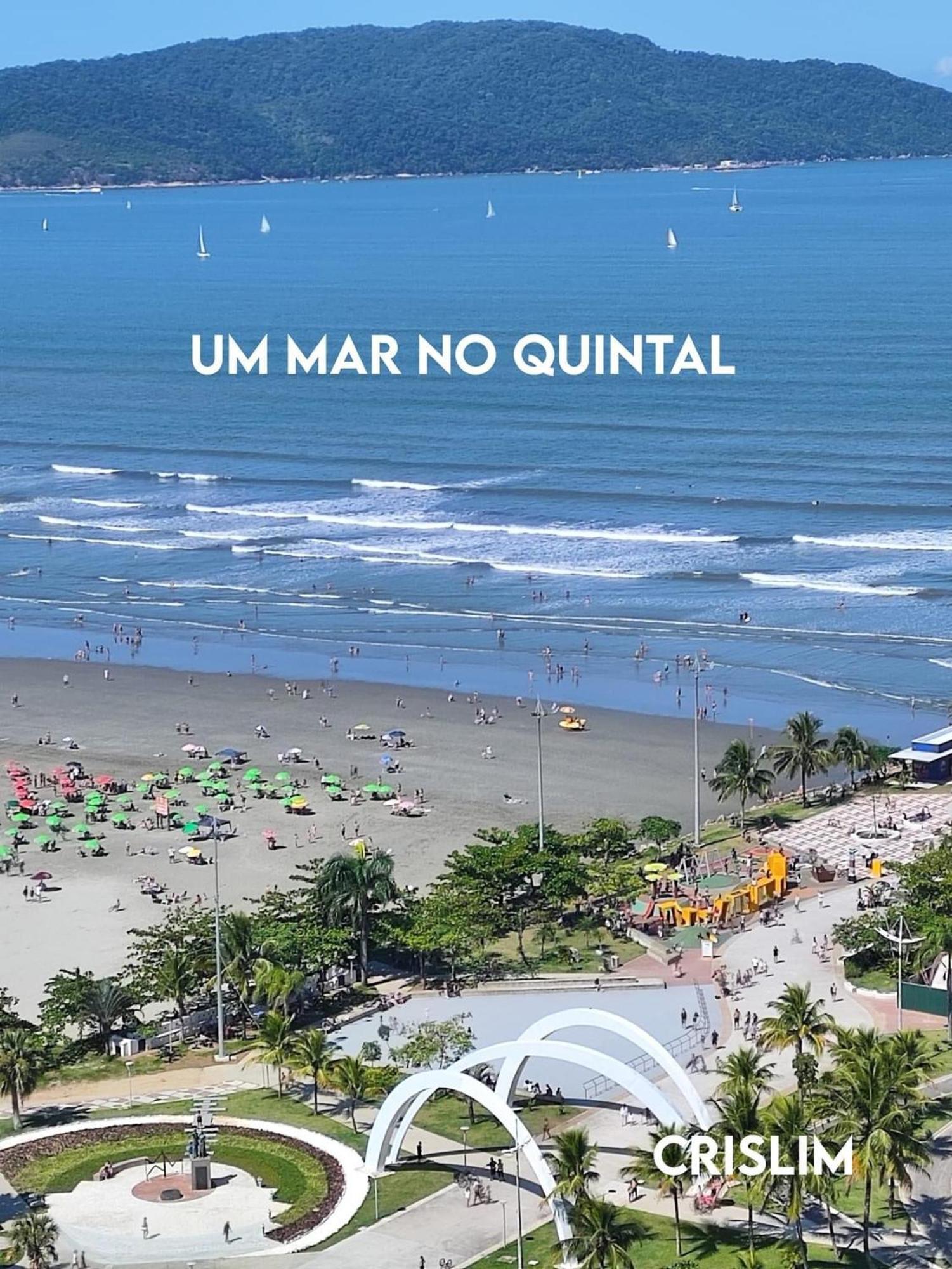 Apartamento Pe Na Areia Melhor Vista Mar De Santos מראה חיצוני תמונה