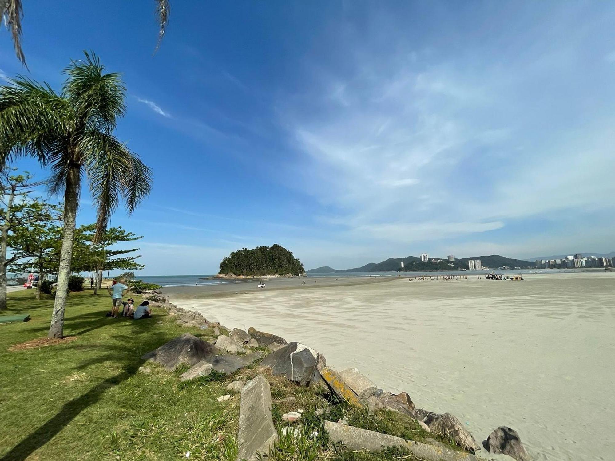 Apartamento Pe Na Areia Melhor Vista Mar De Santos מראה חיצוני תמונה